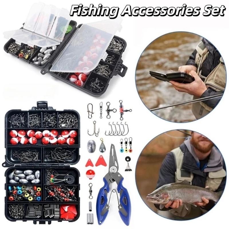 Fishing Hook Box - 1세트 구형 플로트 낚시 장비 키트