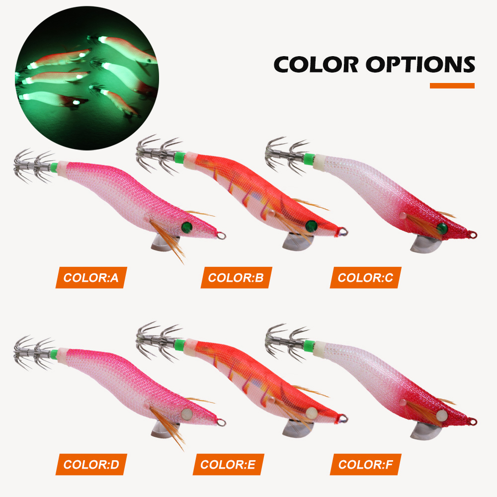 Fishing Hook Size - 1 PC 고급형 야광 나무 새우