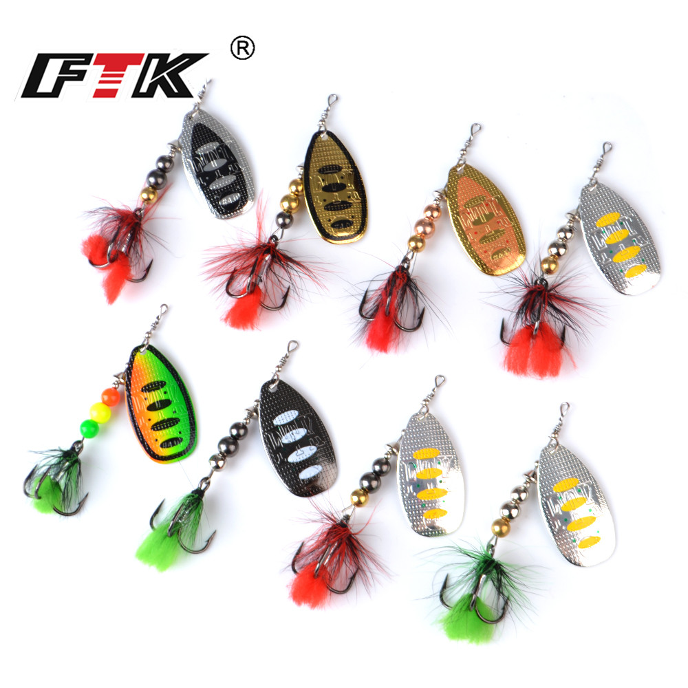 FTK 메탈 낚시 루어 스피너 베이트 8g 13g 19 - Fishing Hook Treble 리뷰 및 가격