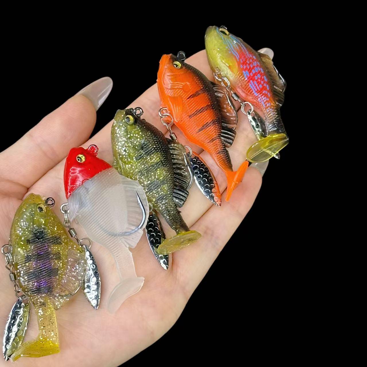 6개입 소프트 낚시 미끼, 사전 조립된 지그 헤드 스윔 - Fishing Hook Weedless 리뷰 및 가격