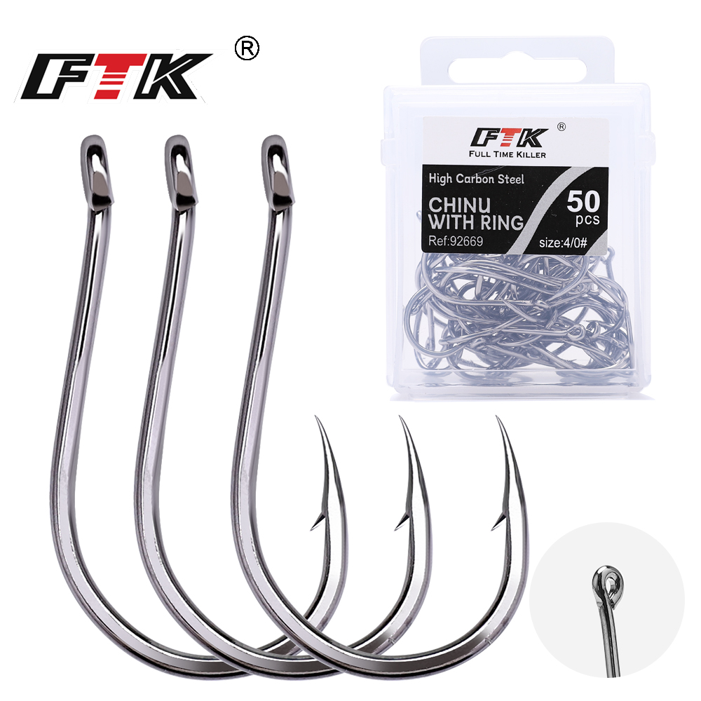 FTK CHINU 링형 미늘가 있는 낚시바늘 1/0 # - Fishing Hook Circle 리뷰 및 가격