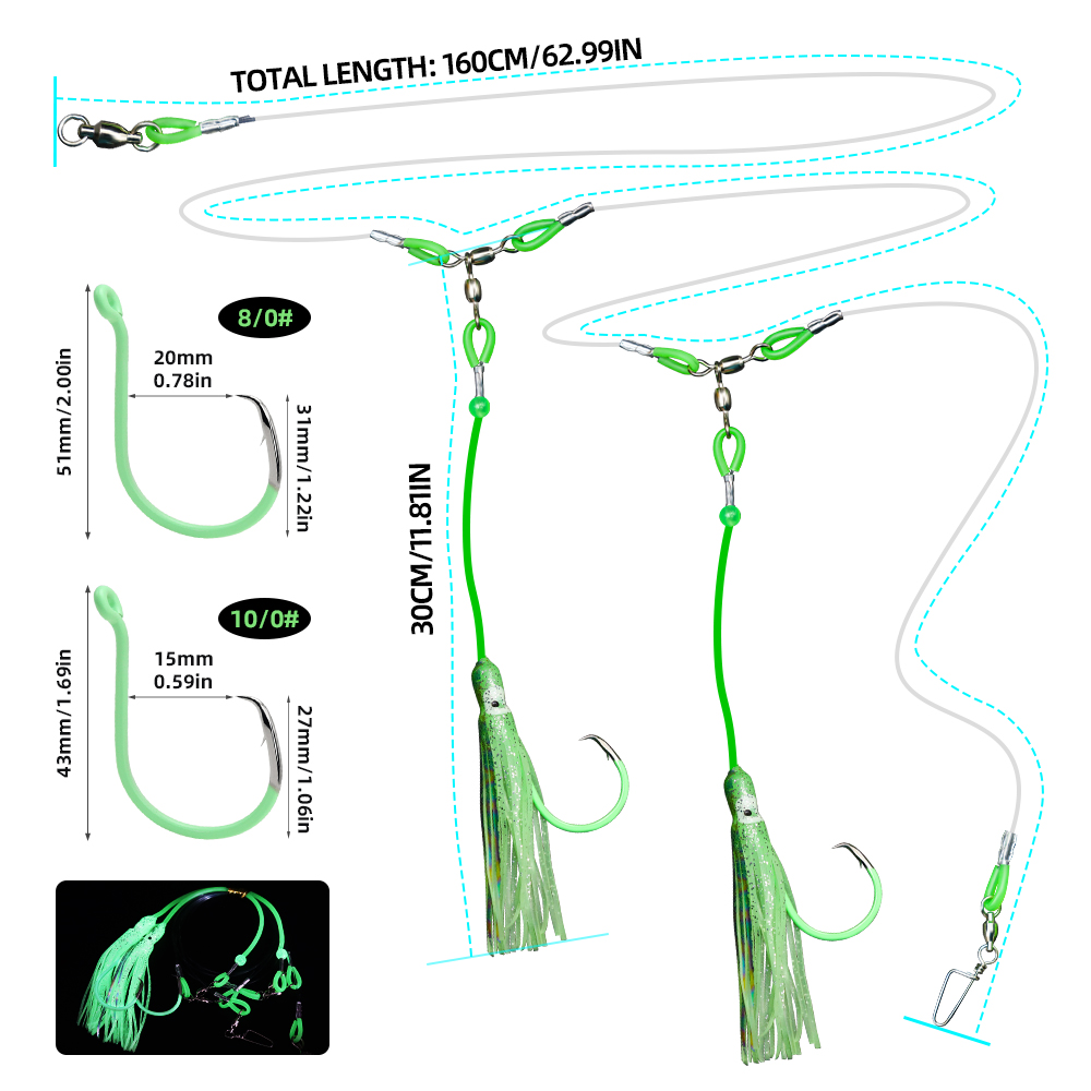ZYZHE 1개 딥 드롭 리그 바다 낚시 미끼 리그 야 - Fishing Hook Circle 리뷰 및 가격