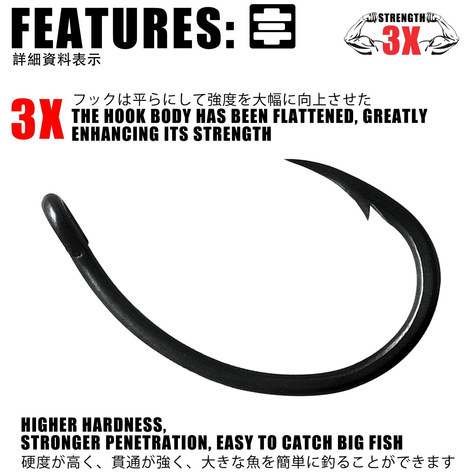 잉어 낚시 후크 PTFE 코팅 고탄소 스테인레스 스틸  - Fishing Hook Circle 리뷰 및 가격