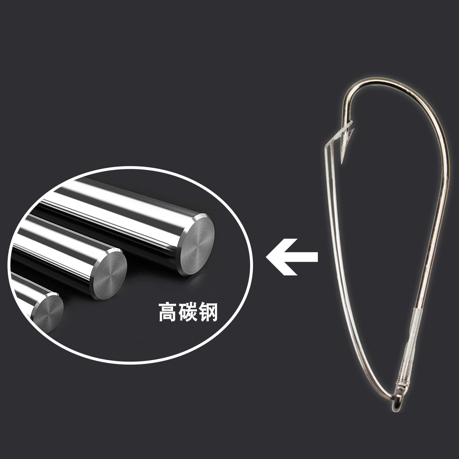 배스용 잡초 없는 낚시 바늘, 탄소강 날카로운 미늘 홀 - Fishing Hook Weedless 리뷰 및 가격