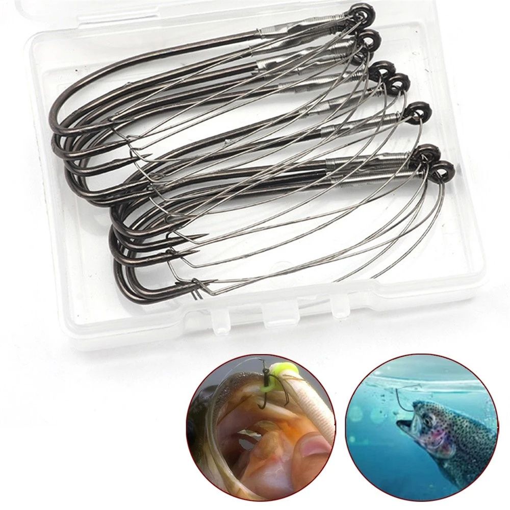 낚시 도구 고탄소강 와이드 갭 훅 잉어 낚시 웨이키 리 - Fishing Hook Weedless 리뷰 및 가격