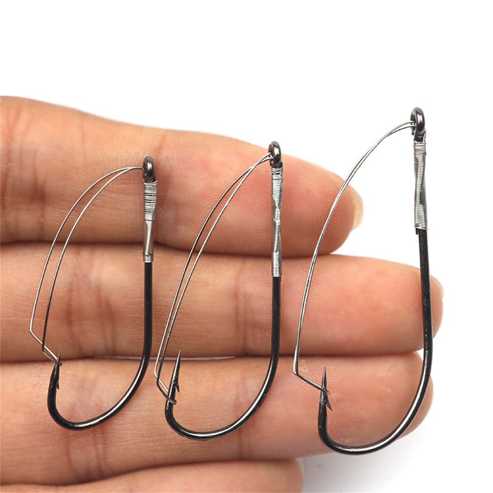낚시 도구 고탄소강 와이드 갭 훅 잉어 낚시 웨이키 리 - Fishing Hook Weedless 리뷰 및 가격